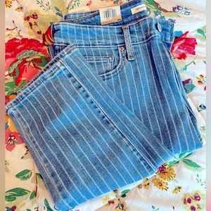 Levi High Rise Skinny Striped Jean size 29